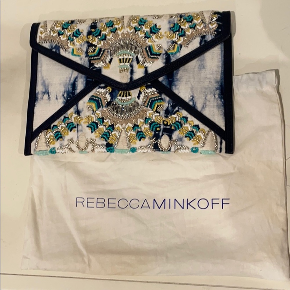 Rebecca Minkoff beaded envelope clutch
